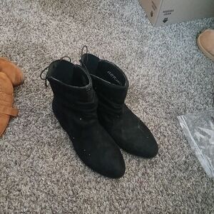 Black Suede Ankle Boots